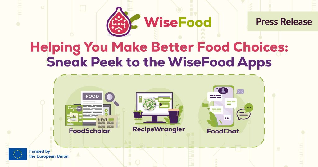 Main visual for a press release on WiseFood Demo Applications